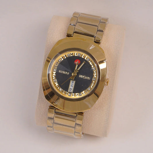 Couple Watch Golden Chain